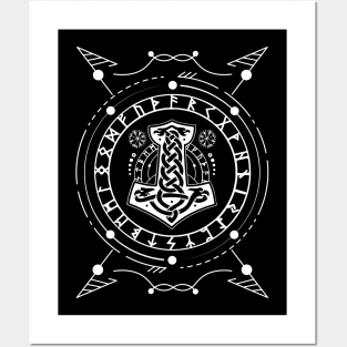 Mjolnir - The Hammer of Thor | Norse Pagan Symbol Posters and Art